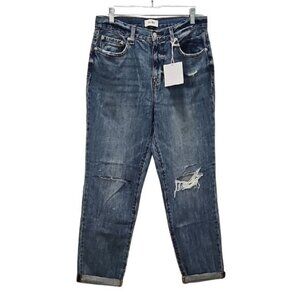 Pistola Presley High Rise Relaxed Roller Distressed Jeans Size 29 New Boyfriend